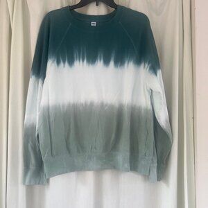 Old Navy Green Tie-Dye Crewneck Sweatshirt – Size L